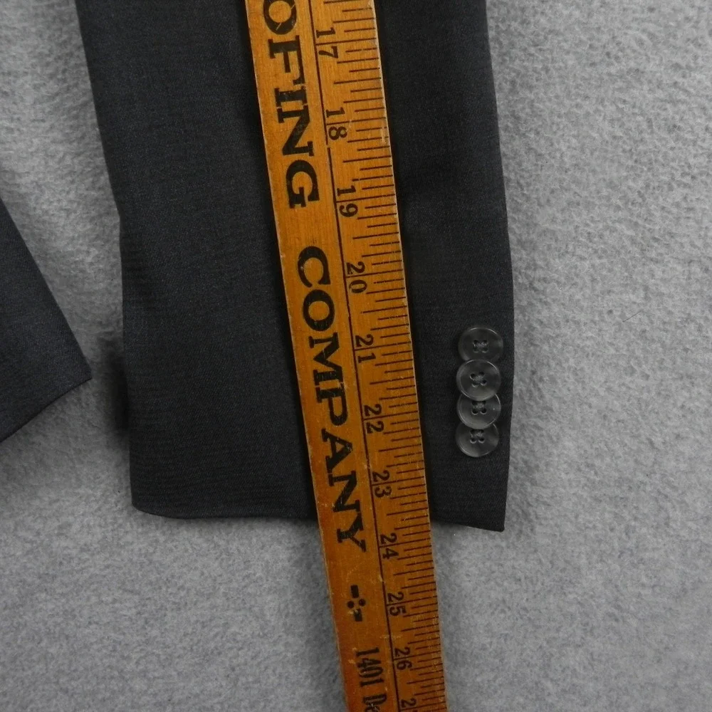Reaction Kenneth Cole Suit Jacket Mens 36S Slim Fit Techni-Cole Gray Blazer Coat